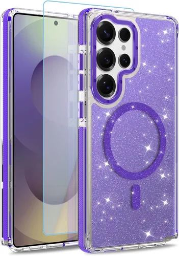 Vista 111 de Funda magnética para Google Pixel 10 Pro XL [compatible con Magsafe] [bonito diseño fluorescente de moda] a prueba de golpes, delgada, translúcida