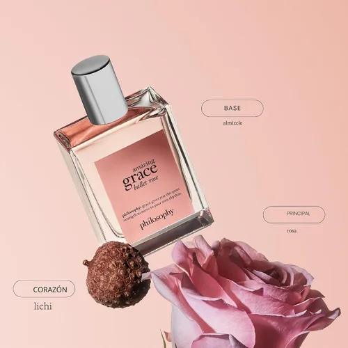 Vista 2 de philosophy amazing grace ballet rose - dreamy & floral women's perfume - with notes of rose, lychee & musk