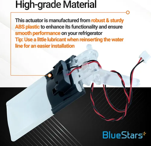Vista 5 de BlueStars - Repuesto de actuador de dispensador de agua para refrigerador ultraduradero 241685703, compatible con refrigeradores Frigidaire