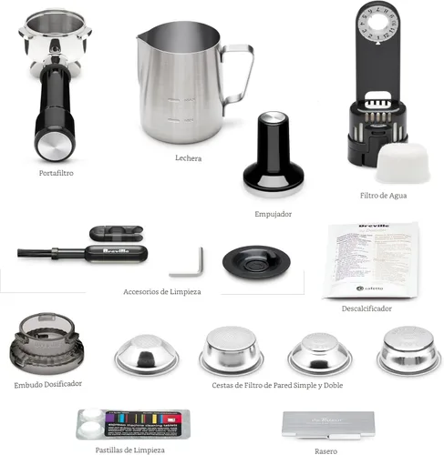 Vista 8 de [Usado] Máquina de espresso Breville Barista Pro BES878BTR, Trufa Negra Pull barista-quality espresso shots, lattes and cappuccinos at home with