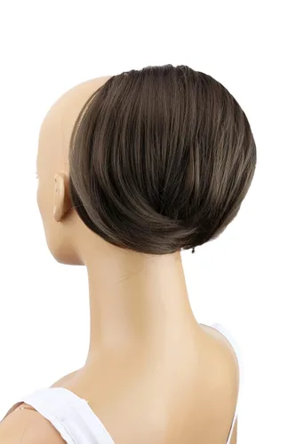 Vista 4 de Moño pieza PRETTYSHOP de pelo moño, cinta de pelo, extensiones de coleta, colas con ajuste para cabello ondulado o alborotado