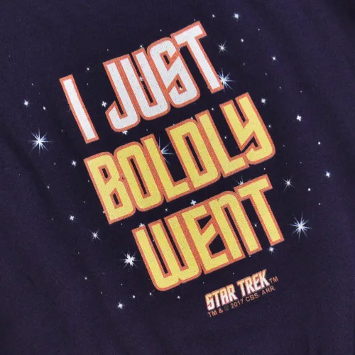 Vista 5 de Star Trek I Just Boldly Went - Enterizo y calcomanías para bebés y niñas