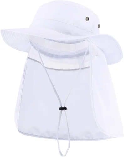 Vista 14 de Home Prefer Sombrero para sol para el aire libre con protección UV, secado rápido, unisex con solapa para proteger el cuello