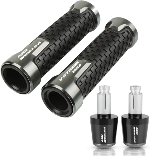 Vista 25 de Motorcycle Handlebar Grips for Suzuki VSTROM1050 V-Strom VStrom 1050 2019 2020 2021 Motorcycle 22MM Handlebar Hand Grips Rubber Handle Bar End Cap