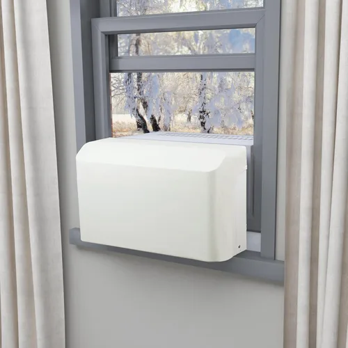 Vista 7 de Cubierta de aire acondicionado interior para unidades de aire acondicionado en forma de U, diseño duradero y resistente al viento para unidad de CA