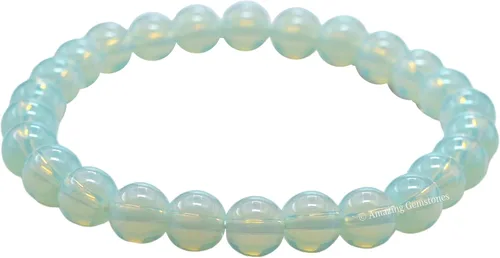 Vista 553 de Amazing Gemstone Crystal Bracelet for Women Men's Gifts - Protection Healing Crystal Bracelet - 8mm Gemstone Beaded Stretchable Bracelet Pulseras