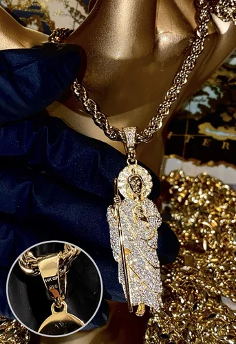 Vista 5 de Shop-iGold Collar de cadena de cuerda de acero inoxidable real de 0079 pulgadas con acabado de oro italiano 925 para hombres y mujeres joyería