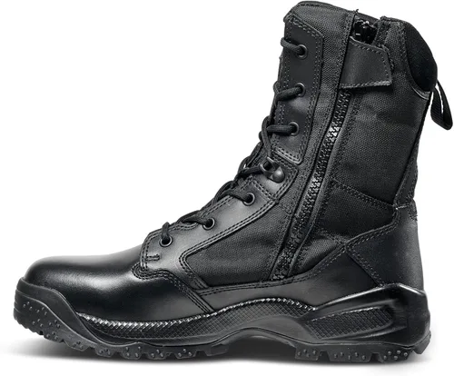 Vista 5 de 5.11 Botas tácticas para hombre, ATAC 2.0 con cremallera lateral, 8 pulgadas, negro, estilo 12391ABR