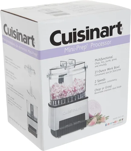 Vista 5 de Cuisinart Mini PREP - Procesador de alimentos personalizado, 2.63 tazas, color plateado