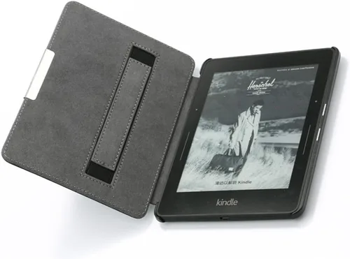 Vista 7 de Funda protectora de piel para Kindle Voyage con función de apagado y encendido automático para Amazon Kindle Voyage (2014) (azul cielo)
