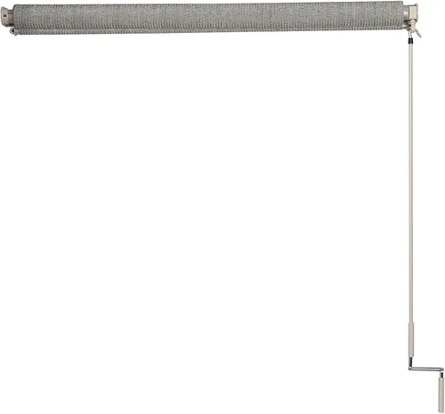 Vista 4 de Cross Land Persiana solar inalámbrica con manivela para niños, para exteriores y exteriores, para patio, césped, pérgola, jardín, porche, cabaña