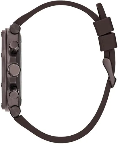 Vista 2 de GUESS US - Reloj multifunción de cuero marrón para hombre Cuero marrón