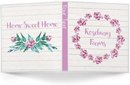 Vista 2 de Carpeta personalizada de 3 anillas Farm House - 1 pulgada