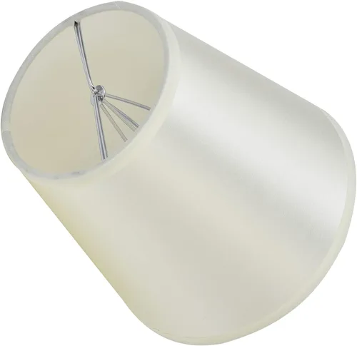 Vista 5 de 2 pantallas de tela para lámpara, con clip E14, cubierta de lámpara de mesa, pantalla de lámpara para el hogar, oficina, pasillo, decoración de Beige