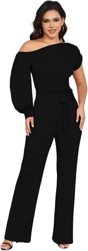 Vista 3 de DeftSharp Overol largo y elegante para mujer, sexy, para cóctel, fiesta, club, casual, para trabajo
