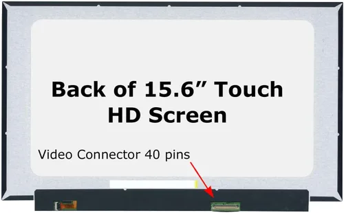 Vista 2 de SCREENARAMA New Touch Screen Replacement for HP P/N L52001-001 40pin HD 1366x768 LCD LED Display with Tools and Tape