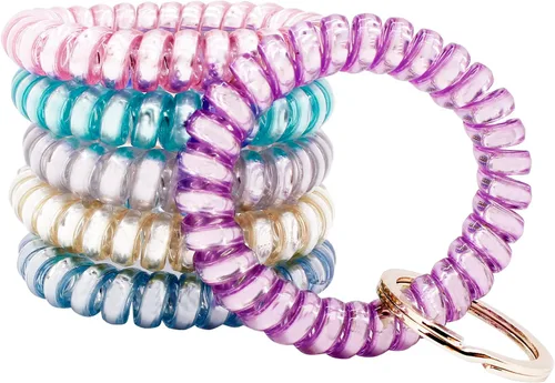 Vista 10 de BIHRTC Llavero Brazalete Elástico Pulsera de Muñeca