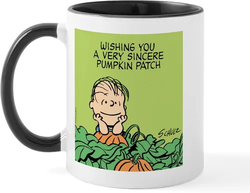 Vista 84 de CafePress Sincere Pumpkin Patch Mug Taza de café de cerámica de 11 oz (11.0 fl oz)