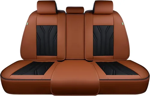 Vista 38 de FLORICH Fundas de asiento para automóviles, fundas de asiento impermeables, fundas de asiento de cuero para automóvil, paquete de 2, protector