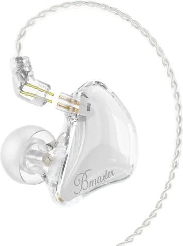Vista 13 de BASN Bmaster Triple Drivers in Ear Monitor Auriculares (negro) iem de aislamiento de sonido con dos cables mmcx desmontables, kit de transporte