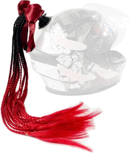 Vista 2 de Lindo lazo con cristal para motocicleta, esquí, decoración de casco de bicicleta