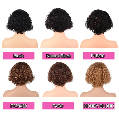 Vista 6 de Pelucas de cabello humano rizado profundo, parte lateral, encaje frontal precortado, encaje frontal para usar y llevar, peluca sin pegamento