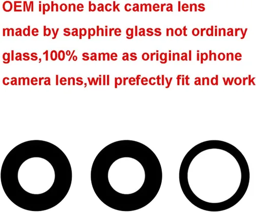 Vista 3 de Juego de 2 lentes de repuesto originales para cámara trasera para iPhone 11 Pro Max y iPhone 11 Pro con adhesivo preinstalado y kit de herramientas