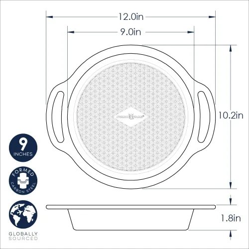 Vista 2 de Nordic Ware Treat - Molde redondo antiadherente de 9 pulgadas