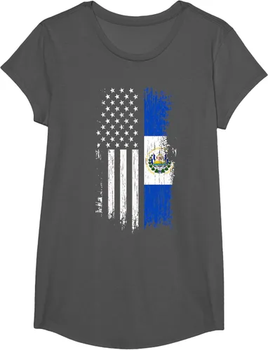 Vista 44 de Camiseta de la bandera de Estados Unidos salvadoreño - Camiseta de El Salvador USA