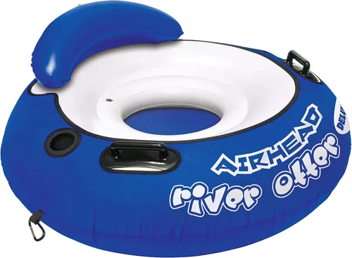 Vista 5 de AIRHEAD Tubo de nutria de río, flotador de lago para 1 persona y tubo de río para flotar, varios colores disponibles