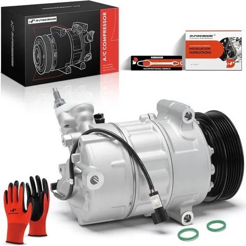 Vista 10 de A-Premium Compresor de CA con embrague compatible con Volvo XC60 2015-2017, XC90 2017-2019, S60 2.0L 2017-2018, XC70 2015-2016, S80 S90 V60 V90 y más