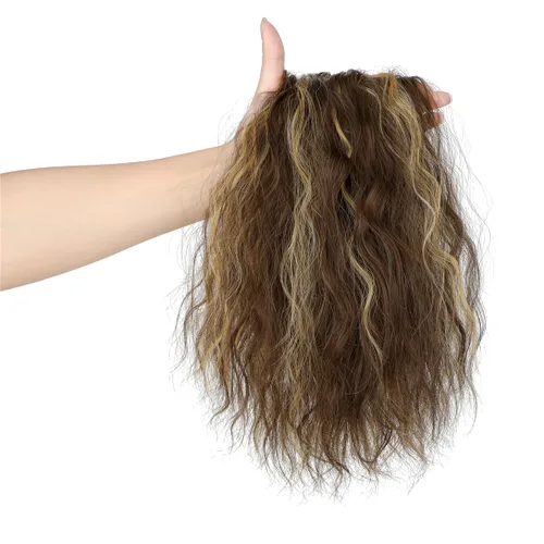 Vista 7 de Extensión de cola de caballo de garra de 18 pulgadas, extensiones de cabello lacio con clip, cola de caballo larga para mujer, extensiones de cola