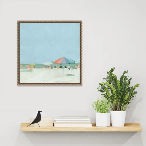 Vista 6 de Amanti Art Lienzo enmarcado para pared, 16 x 16 pulgadas, paleta de verano II por Emma Scarvey, lienzo enmarcado para pared, obras de arte