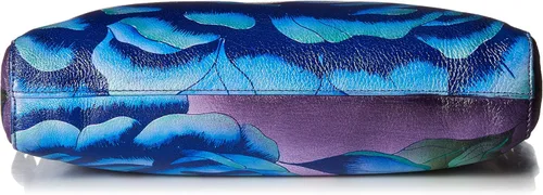 Vista 4 de Anna by Anuschka Bandolera mediana delgada de cuero genuino pintada a mano para mujer
