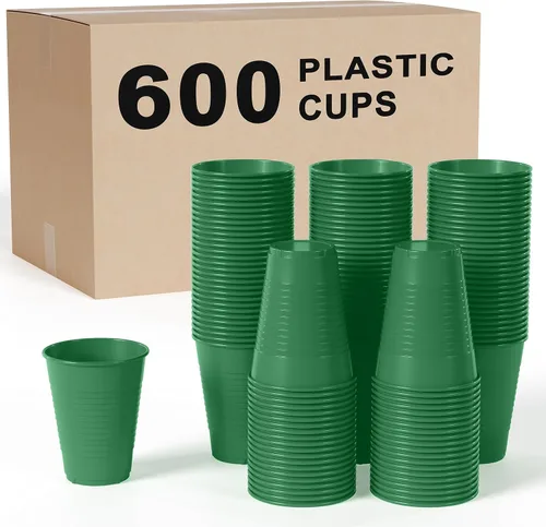 Vista 19 de Party Solids Vasos de plástico negros - 12 onzas, paquete de 100