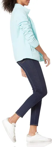 Vista 3 de Tienda Essentials - Chaqueta de vellón suave ajuste clásico manga larga y con cremallera completa para mujer