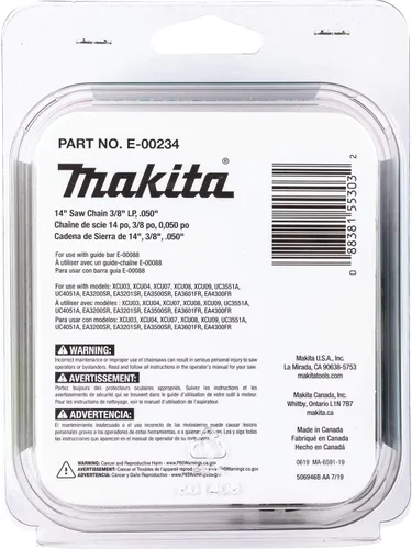 Vista 3 de Makita E-00234 Cadena de sierra de 14", 3/8" LP, .050