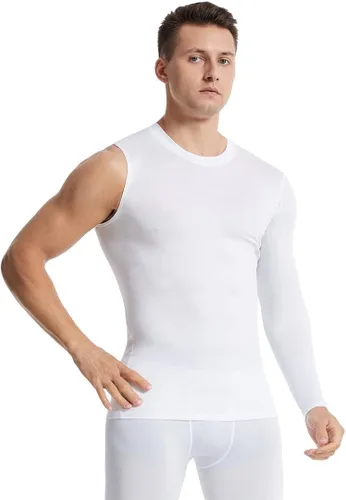 Vista 2 de New Compression Shirts for Men 12 Single Arm Long Sleeve Athletic Base Layer Undershirt Gear T Shirt for Workout Basketball