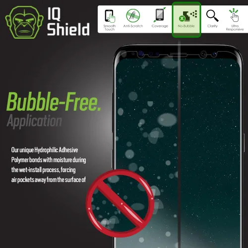 Vista 6 de Protector de pantalla para Galaxy S8, Protector IQ Shield LiQuidSkin que cubre toda la pantalla - Para Galaxy S8 con pantalla de 5,8'' 2017