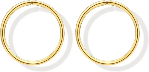 Vista 22 de Small Gold or Sterling Silver Huggie Hoop Earrings for Women Cartilage Nose Helix Tragus