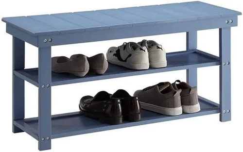 Vista 15 de Convenience Concepts Oxford Utility - Banco para vestíbulo, color azul cobalto