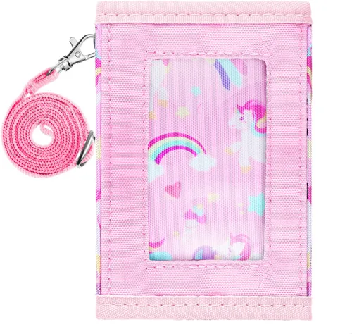 Vista 6 de Hapycat Cartera infantil para niñas Unicorniorosa