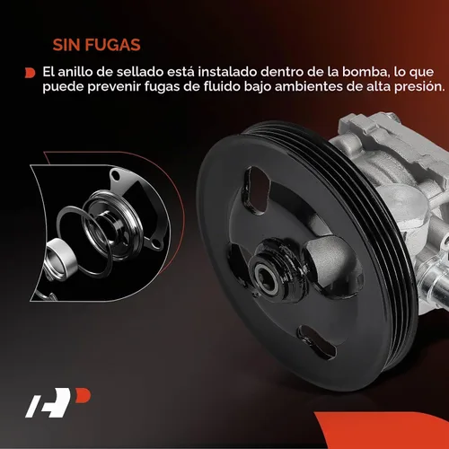 Vista 7 de Bomba de dirección asistida A-Premium, con polea Compatible con Chevrolet Tracker 2001-2004, Suzuki Grand Vitara 1999-2005, XL-7 2002-2006, 2.5L