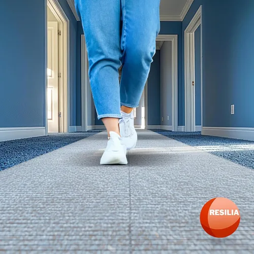 Vista 2 de RESILIA Deep-Pile Carpet Runner - Protector de alfombras y tapetes de vinilo plástico, protectores de piso de vinilo transparente e impermeable, 27