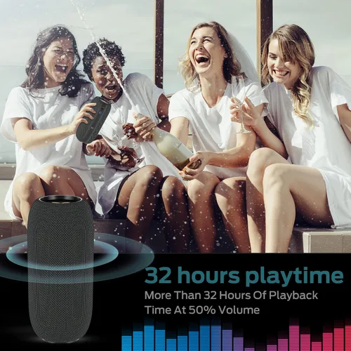 Vista 5 de Monster S320 Altavoz Bluetooth, 40W True Wireless, Efecto de Sonido Estéreo 360°, IPX7 Impermeable, 32 Horas de Tiempo de Reproducción, Adecuado