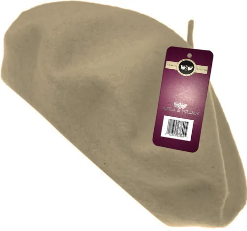 Vista 26 de WW004 Invierno 100% Lana Cálida Arte Francés Vasco Boina Tam Beanie Cap