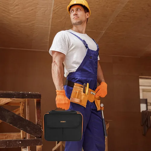 Vista 6 de Estuche de transporte compatible con Klein Tools ET310 buscador de disyuntores de CA, toma GFCI y kit de prueba eléctrica, kit de herramientas