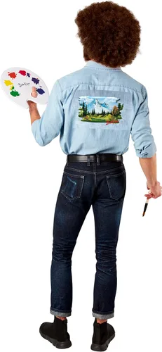 Vista 3 de Rubies Disfraz de Bob Ross para adulto