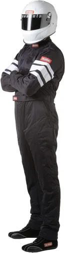 Vista 5 de RaceQuip Racing Driver Fire Suit One Piece Multi Layer SFI 3.2A/ 5 Negro Pequeño 120002