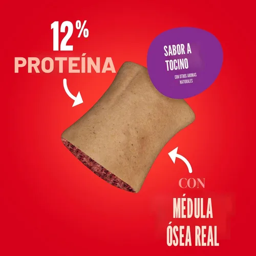 Vista 3 de Milk-Bone MaroSnacks Golosinas para perros pequeños con sabor a tocino con médula ósea, 40 onzas (paquete de 2) (el diseño del empaque puede variar)